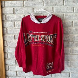 Red Long Sleeve Tee